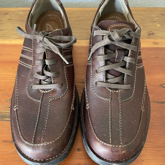 Clarks Brown Leather Shoe - Picture 1 of 6